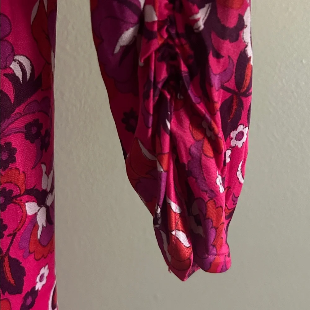 Maeve by Anthropologie Pink and Purple Floral Dress - Picture 3 of 4